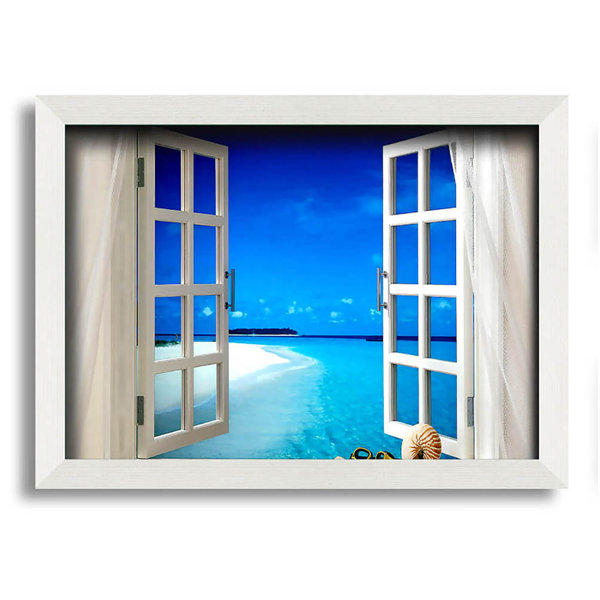 Highland Dunes Tropical Breeze Framed Print Wall Art Wayfair.co.uk